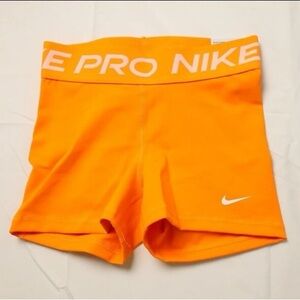 Nike Pro Bright Orange Training Shorts
